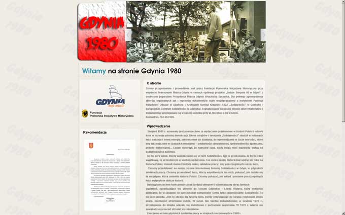 Inauguracja portalu internetowego „Gdynia-1980”