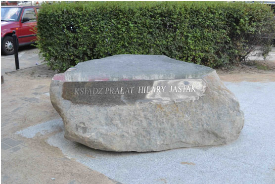 Odsłonięcie pomnika księdza prałata Hilarego Jastaka 30 sierpnia 2014