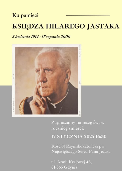 Uroczyste obchody 25 rocznicy śmierci księdza Hilarego Jastaka